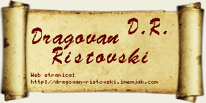 Dragovan Ristovski vizit kartica